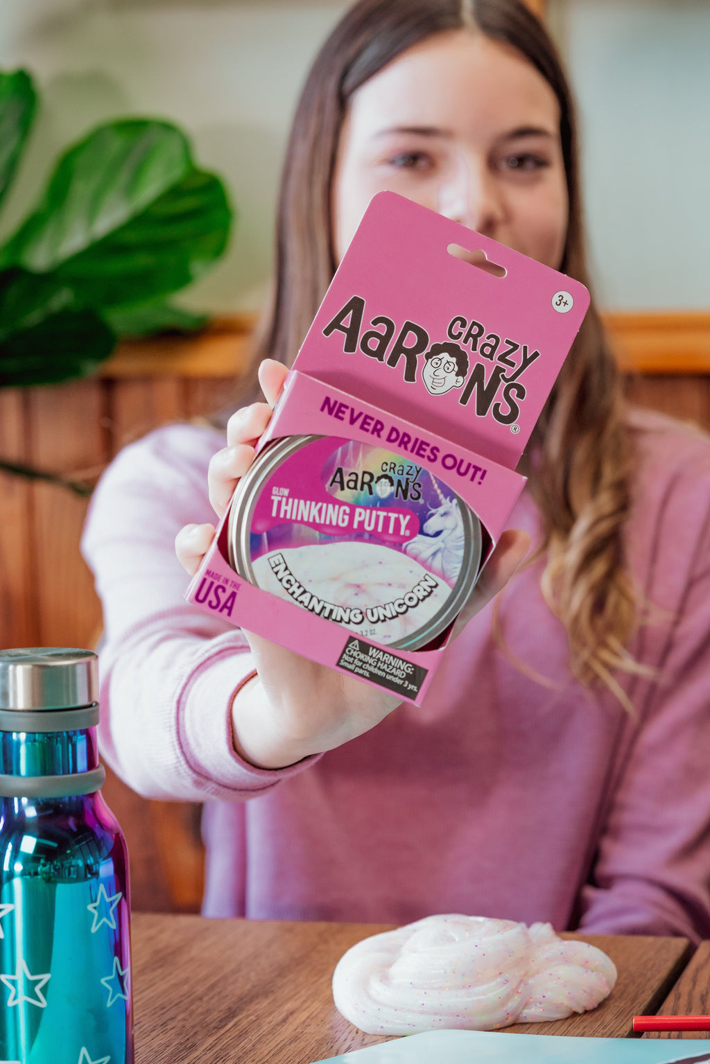 Crazy Aaron's® Thinking Putty® GlowBrights: Enchanting Unicorn